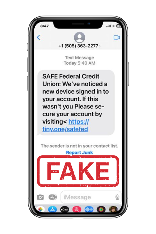 ALERT: Fraudulent Texts and Calls Circulating