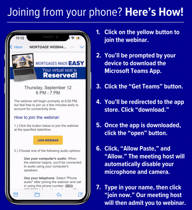 How to join from your phone