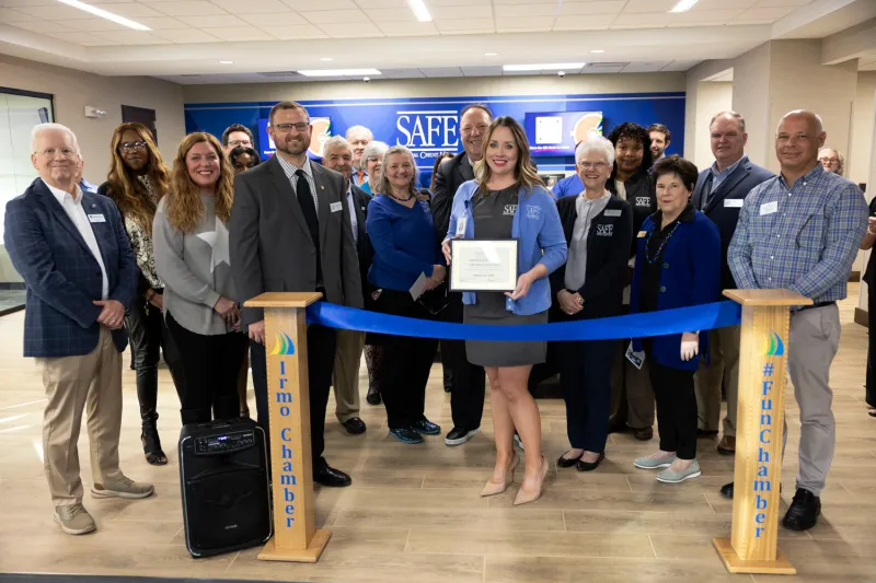 SAFE's Executive Leadership and the Town of Irmo Representatives at SAFE's Irmo Branch ribbon cutting ceremony.